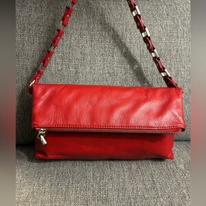 Wilson’s Leather Vintage Red Leather Women's Shoulder Bag
